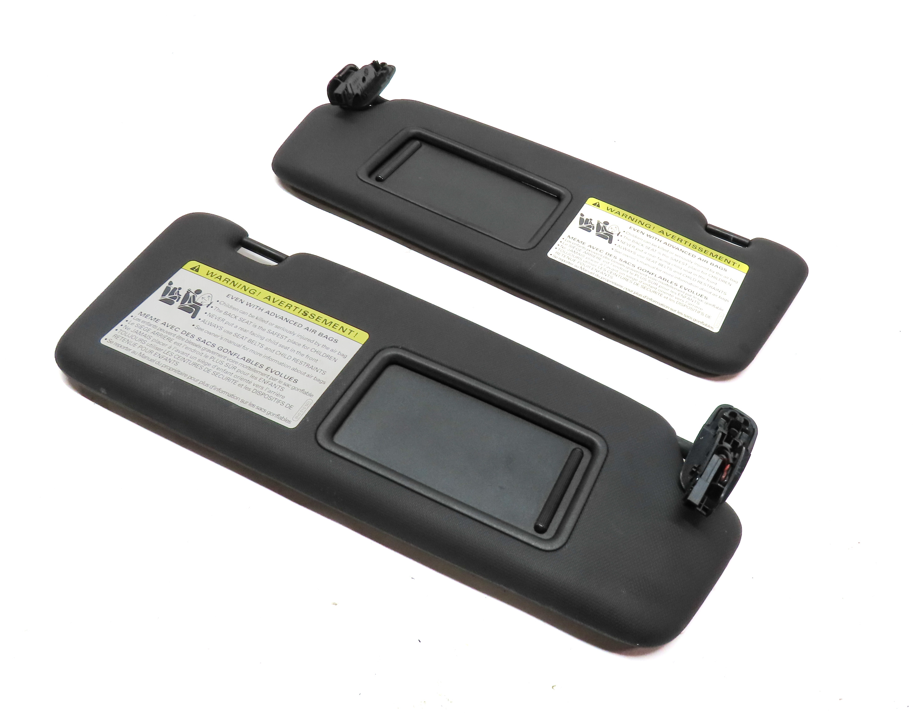2013-2016 AUDI Q5 SQ5 (B8 8R) FRONT LEFT & RIGHT SUNVISOR SUN SHADE SET(Black) — exact item pictured